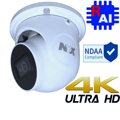 Daytronics Security 8MP 4K UHD IP security camera with sleek design for high-resolution surveillance