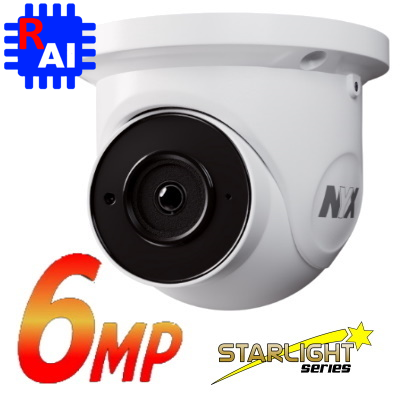 NYX IPD6-28FIQ+ IP camera with 6MP resolution and Starlight technology for enhanced night vision