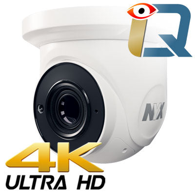 NYX IPD8-2812ME IQ2+ 8MP 4k UHD IP Camera with Motorized Autofocus lens