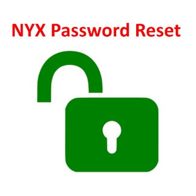 NYX security camera password reset guide with unlocked padlock symbol