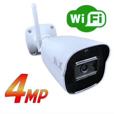 NYX wifi bullet security camera with 4MP resolution for enhanced surveillance protection